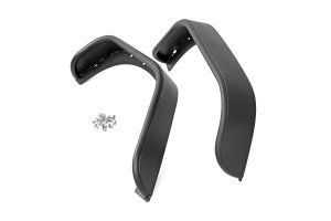 Jeep Wrangler Fender Flare - Rear - Rough Country - 5-inch Tube Style - Satin Black - '07-'17 Jeep Wrangler Fender Flare - Rear - Rough Country - 5-inch Tube Style - Satin Black - '07-'17